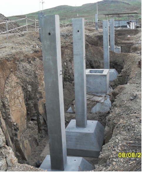 Precast Footing Installation